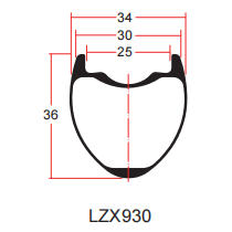 Σχέδιο χείλους με χαλίκι LZX930