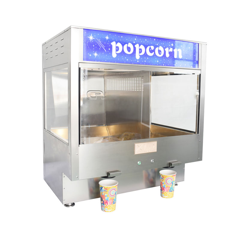 Tabletop αυτο-εξυπηρετούν Popcorn Διανομέας με 2 Augers Popcorn Warmer