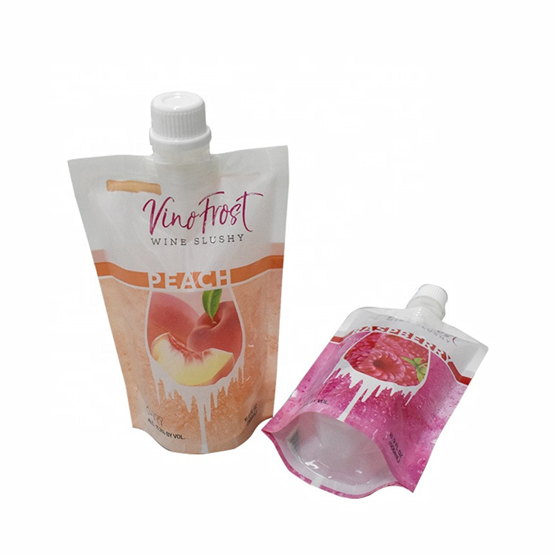 Custom Printed Pouch Pouch πλαστικό υγρό σηκώστε τσάντα ποτών με στόμιο