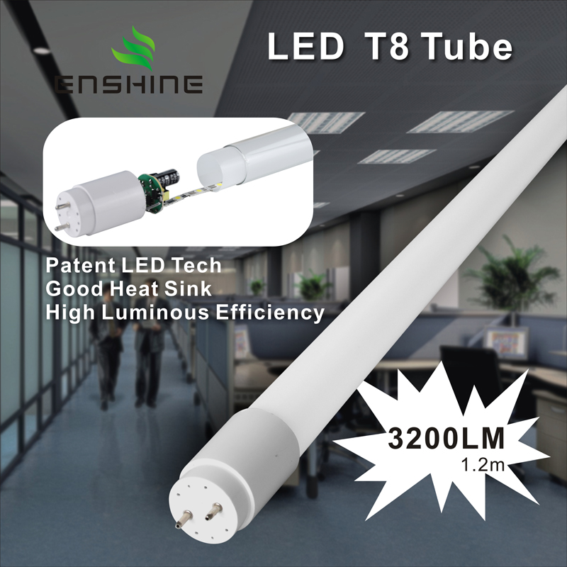 Υψηλή φωτεινή απόδοση LED T8 Tube 6-32W YX-T8