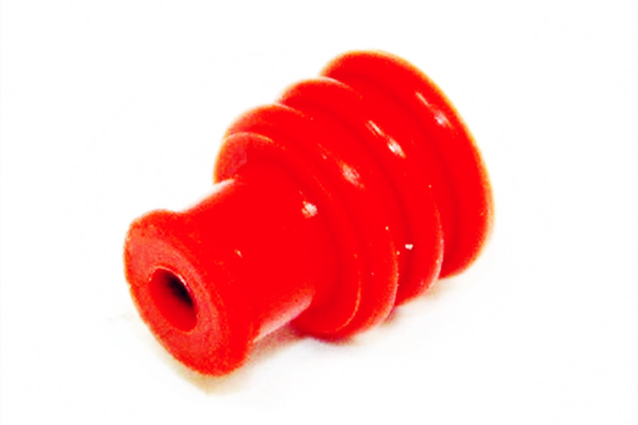 Κόκκινη σφραγίδα καουτσούκ σιλικόνης για την προστασία της καλωδίωσης