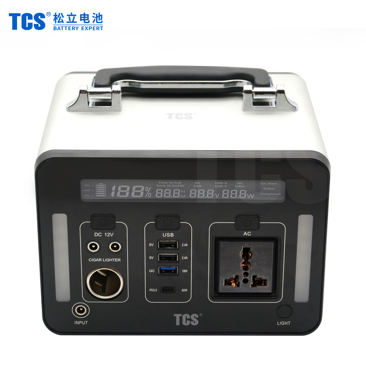 Φορητή συσκευή τροφοδοσίας μπαταρίας λιθίου T500 TCS Battery