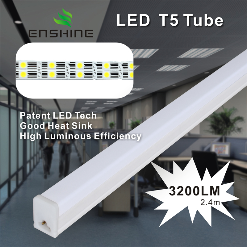 Υψηλή φωτεινή απόδοση T5 Tube PC / NANO / GLASS / AL + PC 6-32W YX-T5 LED