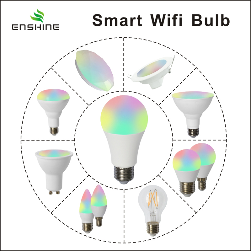 Smart WiFi Bluetooth LED Bulb RGB + CW