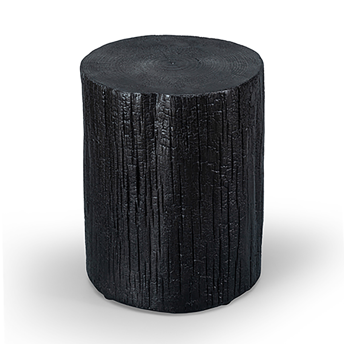 Faux Carbide Wood Accent πίνακα σε μαύρα έπιπλα