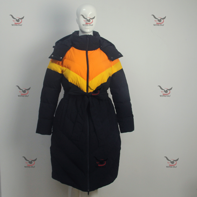 Lady Down Jacket Winter Long Coat Windbreaker Νέος σχεδιασμός 2020 DZ-Y2007