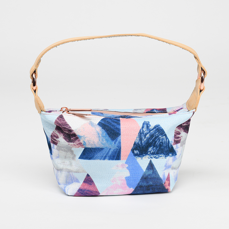 Trendy και φορητή τσάντα λαβής με φωτεινή εκτύπωση βολική για ψώνια