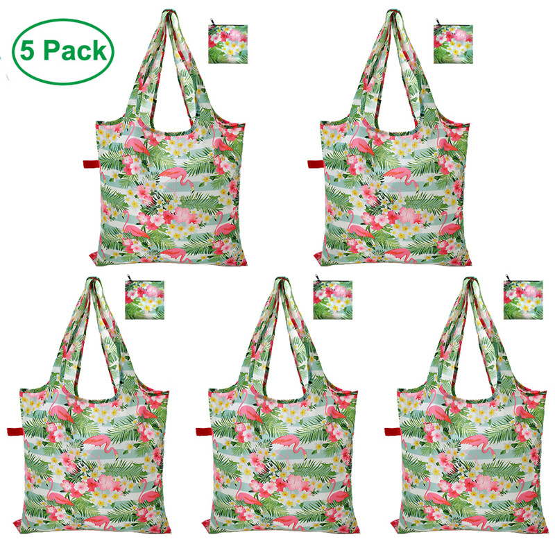 Cute Pattern Design Ripstop Zip Pouch Τσάντες αγορών 5 πακέτα