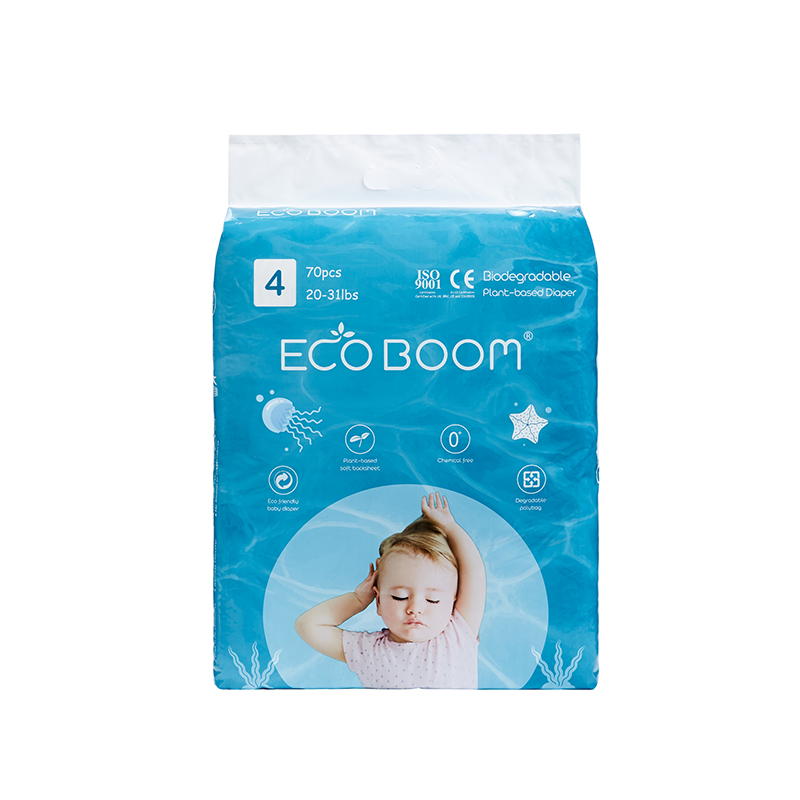 Eco Boom Οικολογικό φιλικό προς τα εργοστάσιο πάνα με βάση το Big Cack In Polybag L