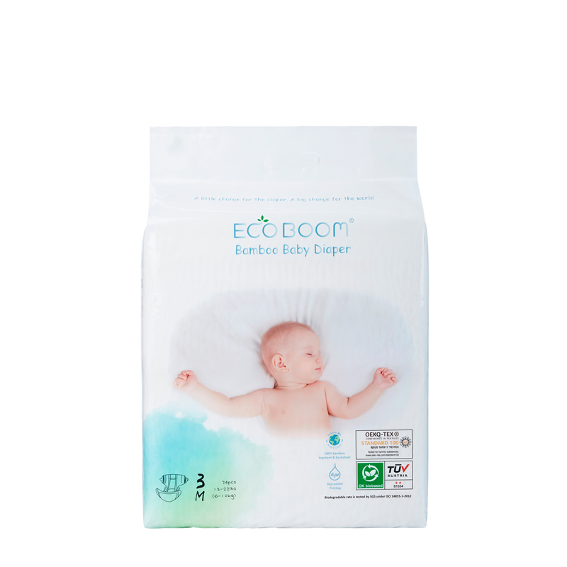 Eco boom μωρό πάνα μεγάλο πακέτο μαλακό υποαλλεργικό μέγεθος m