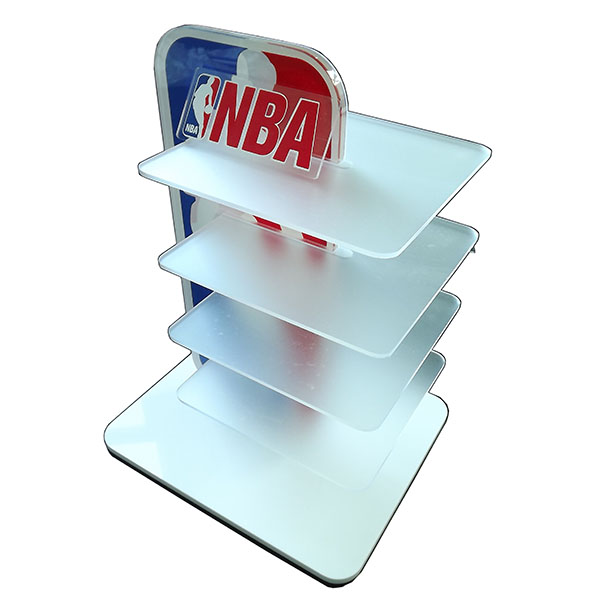 Bespoke Acrylic Countertop Stand Stand με Banner
