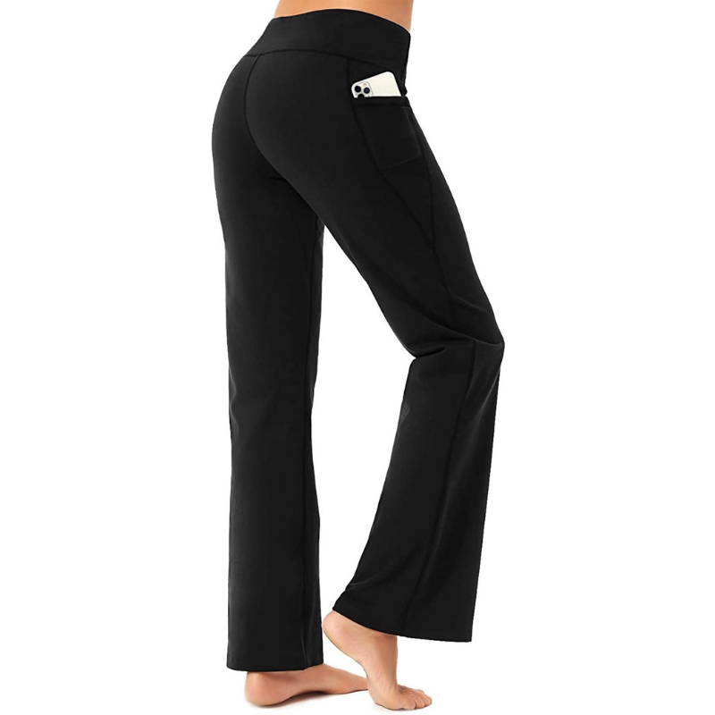 Buttery Soft Γυναικεία Bootcut Yoga Pants Capris με 3 τσέπες Lounge Floral Εκτύπωση