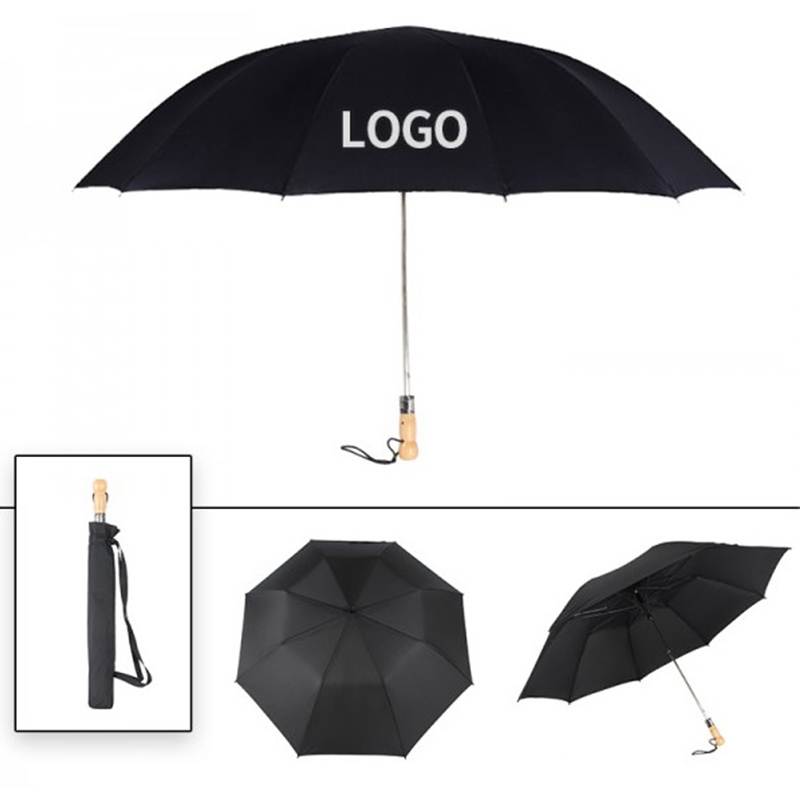 Προσαρμοσμένη αδιάβροχη αυτόματη φορητή αναδιπλούμενη ομπρέλα