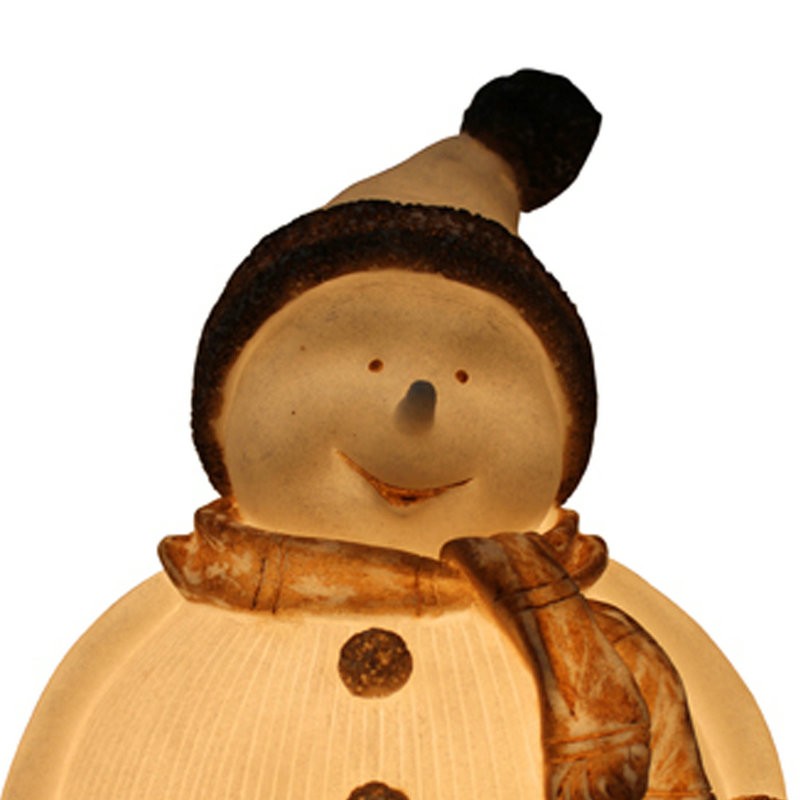 Καλύτερος πωλητής Λευκό Χριστουγεννιάτικο ραβδωτό λάμπα Χιονάνθρωπος για εσωτερική χρήση