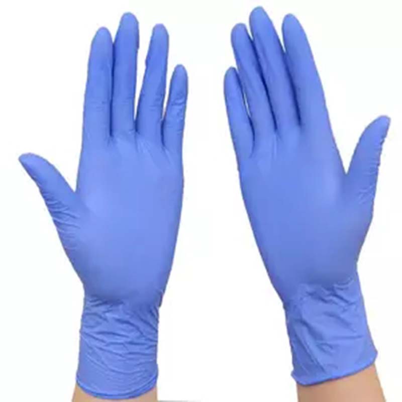 Γάντια νιτρίλια χωρίς σκόνη μπλε 6 χιλιοστά γάντια νιτρίλια