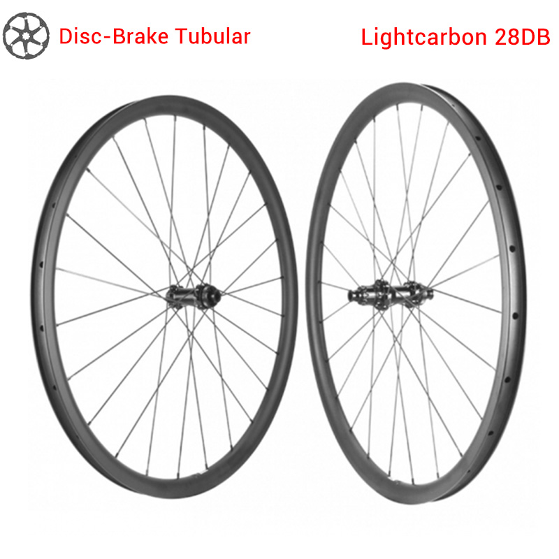 LightCarbon 28DB Οικονομικό Δισκόφρενο Carbon Tubular Wheel Φτηνή τιμή