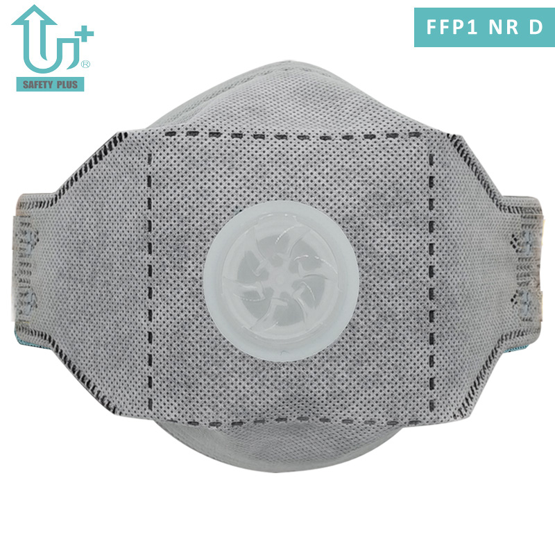 Στατικό βαμβάκι FFP1 Nrd κατηγορίας φίλτρου Πτυσσόμενος αναπνευστήρας ασφαλείας για ενήλικες κατά των σωματιδίων με ενεργό άνθρακα