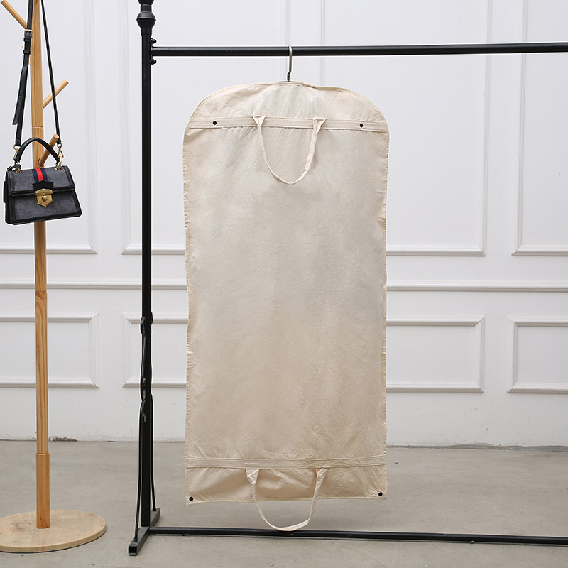 Βαμβακερό πάνινο κοστούμι σκόνης κατασκευαστής λευκών τσαντών ενδυμάτων επώνυμη κρεμαστή τσάντα ρούχων που πλένεται οικιακή βαμβακερή τσάντα σκόνης