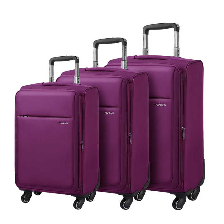 Εργοστασιακή τιμή Soft Nylon Luggage 4 περιστρεφόμενοι τροχοί 360 μοιρών βαλίτσα τρόλεϊ από κράμα αλουμινίου