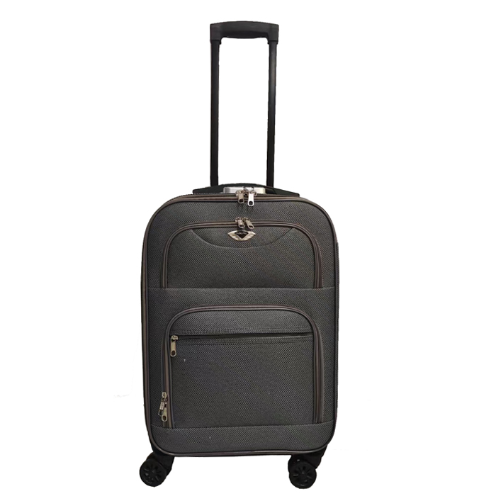 Ελαφρύ σετ επεκτάσιμης βαλίτσας μαλακής πλευράς για ανδρικές και γυναικείες αποσκευές SKD με 4 κυλιόμενες ρόδες