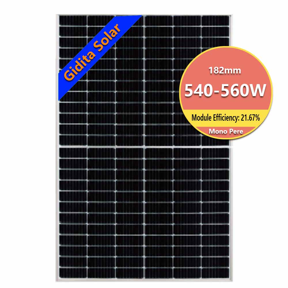 Ηλιακός ηλιακός πίνακας εξωτερικού χώρου, ημικύτταρο μονοκρυσταλλικό ηλιακό πάνελ, 540W 545W 550W 560W ηλιακό πάνελ