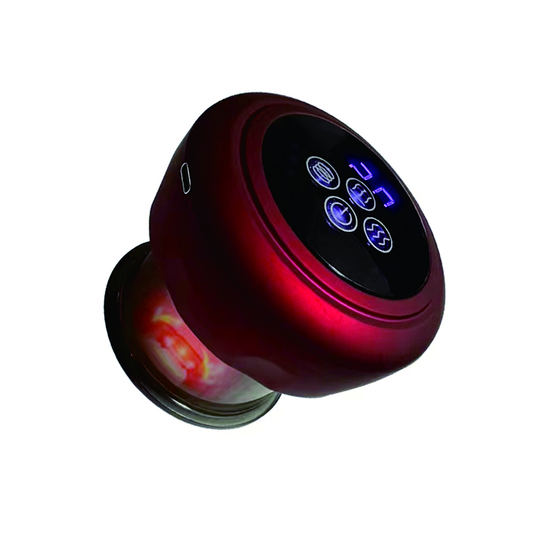 Cordless Intelligent Body Guasha Healthy Infrared Therapy Vibration Suction Mini Cupping Massager με οθόνη LCD Φορητή κινεζική ιατρική