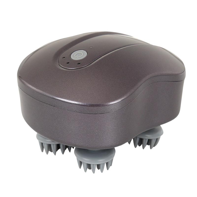 Το φθηνότερο ασύρματο φορητό αδιάβροχο Mini Shiatsu Ipx6 3D Stereo Brain Scalp Head Massager &amp; χτένα μασάζ με μία επαναφορτιζόμενη βάση
